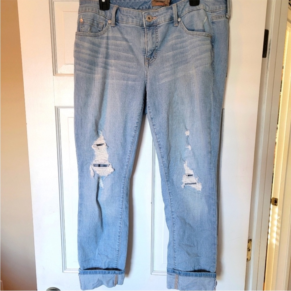 TORRID Boyfriend crop, vintage stretch jeans, size 14